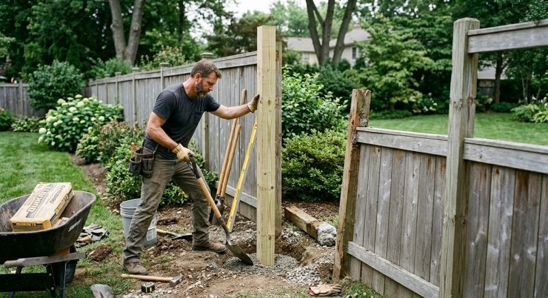 Wood Fence Installation